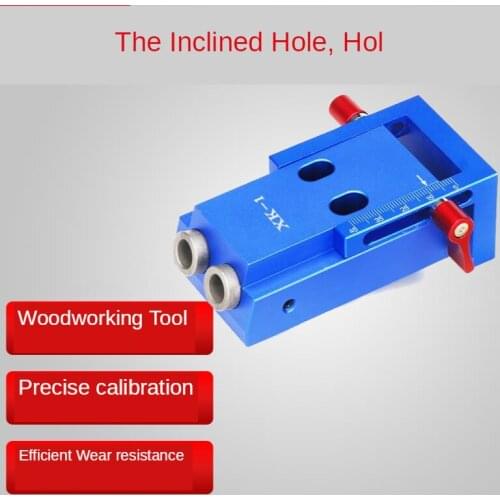 Aluminum Pocket Hole Jig Kit Wood Hole Saw 9.5mm Step Drill Bits 150mm PH2 Screwdriver Bit with Pocket Plugs Screws