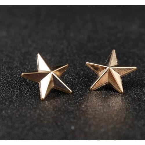 2018 New Broches High-end Little Star Badge For Blouses One Pair Of Five-pointed Jewelry Star Collar Pin Brooch Shirt Lapel Pin