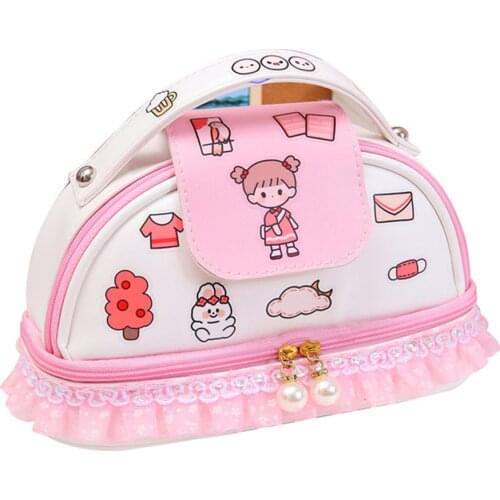 Pencil Cases Kawaii Bags Korea Stationery For Office School Case Supplies High Capacity Estuche Trousse Cute Piornik Papeterie