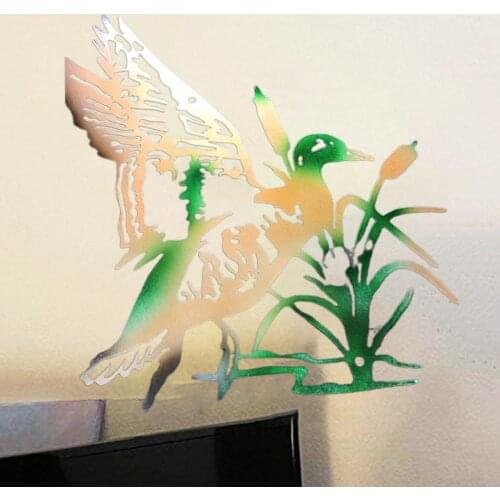 Sign Stakes Garden Wrought Iron Bird Exquisite Animal Shape Metal Metal Wall Decal Sticker Ornament Animal Shap for Decorating