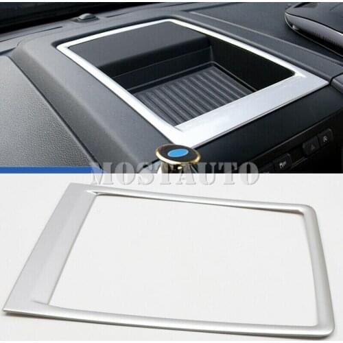 For Ford F150 F-150 2015-2019 ABS Matt Middle Console Upper Storage Box Cover 1pcs Car Accessories Interior Car Decor Car Trim