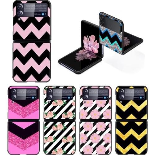 Elegant Beauty Curved Line Hard PC Phone Case For Samsung Galaxy Z Flip 3 Z Flip3 5G ShockProof Back Cover Fundas