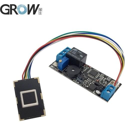 GROW K202+R301T DC12V Low Power Consumption Fingerprint Access Control Board+R301T Capacitive Fingerprint Module