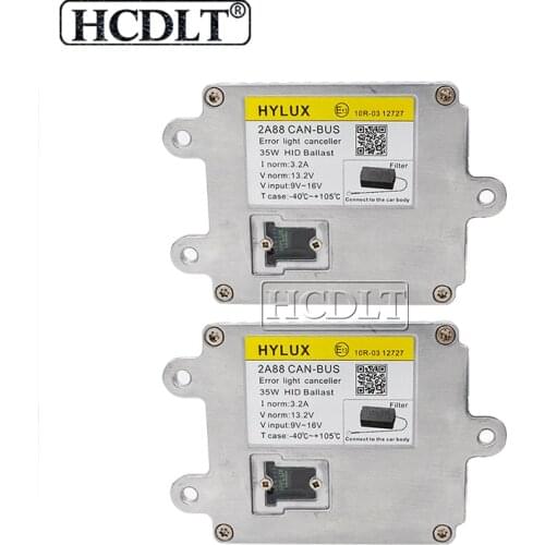HCDLT 2PCS Original AC 35W Hylux 2A88 Canbus Xenon HID Ballast For Car Headlight H1 H3 H7 H11 9005 9006 Canbus Xenon Bulb Kit