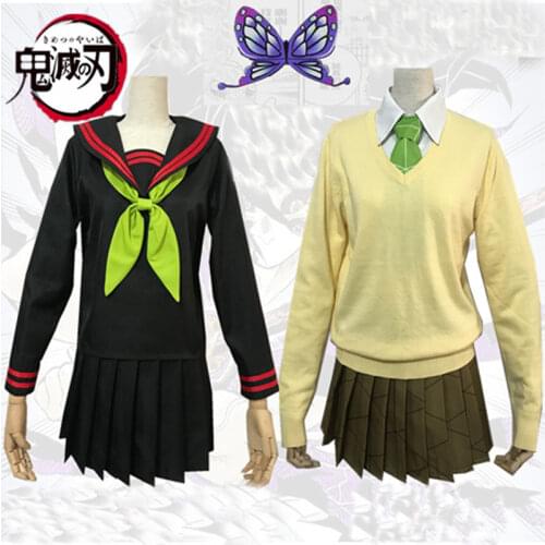 Anime Demon Slayer: Kimetsu no Yaiba Kamado Nezuko Kochou Shinobu Makomo Cosplay Costume Customized