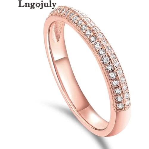 Fine Jewelry Women Ring Engagement Rhinestone Ring 925 Sterling Silver Zircon Bride Rings For Wedding Party Jewelry Accessories