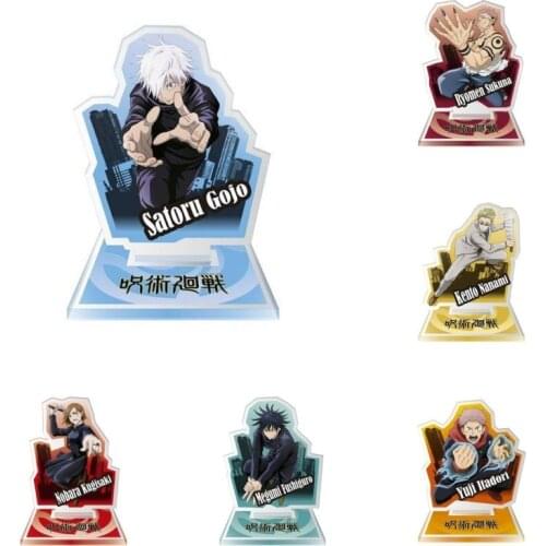 2021 Hot Japan Anime Jujutsu Kaisen New Style Acrylic Figure Stand Model Plate Desk Decor Cosplay Xmas Keychain Gift For Friend