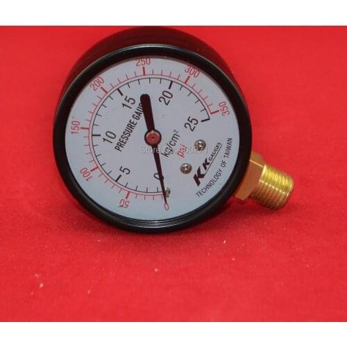 2.5" 60mm brass 350PSI pressure gauge ,25kg/cm2 25bar manometer ,PT1/4" thread