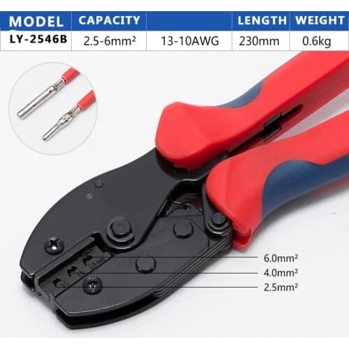 MC4 Solar Panel PV Terminal Cable Connector Crimping Plier Ratchet Crimper Tool For Typo Terminal LY-2546B
