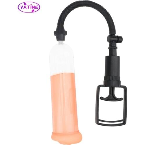 20cm Penis Pump With Artifical Vagina Real Pussy Cock Enlargement Sex Toys For Men Male Masturbator Machine Erotic Adult Product