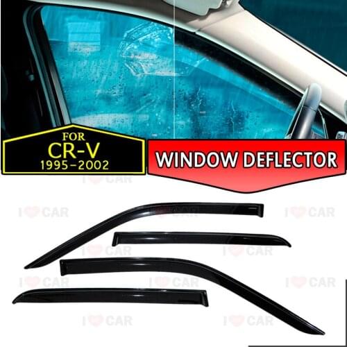Window deflector for Honda CR-V 1995-2002 car window deflector wind guard vent sun rain visor cover car styling decor