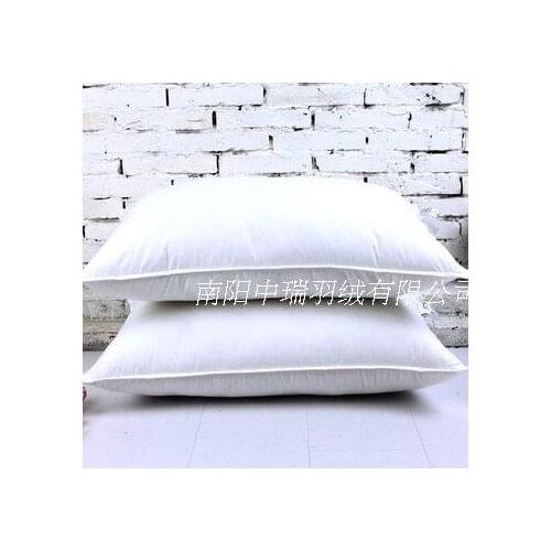 Goose Down pillow 75*45CM &goose feather pillow & soft neck pillow one/piece paypal accepted