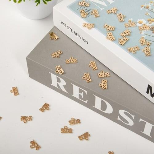 40pcs 2022 Year Charms Alloy Metal Souvenir Pendant For DIY Handmade Jewelry