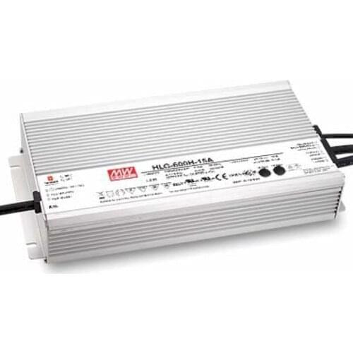 0-10V PWM Dimmable 600W High Power MeanWell Led Driver Adapter IP67 AC90-305V to DC 12V 24V Power Transformer CE UL