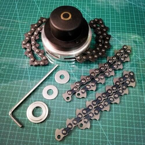 Universal Lawn Mower Chain Trimmer Head Chain Brushcutter for Trimmer Garden Grass Brush Cutter Tools Spare Parts