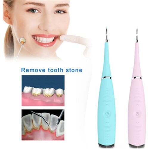 Usb Recharge Vibrition Sonic Dental Scaler Tooth Calculus Remover Tooth Stains Tartar Cleaner Tool Whiten Teeth JYQ80