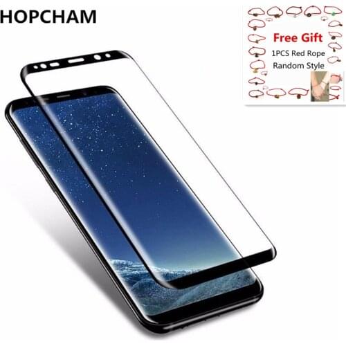 HOPCHAM Front Screen Tempered Glass For Samsung Galaxy S9 S8 S7 S6 edge NOTE 8 A3 A5 A7 2017 A5 A7 2018 Screen Protective Glass