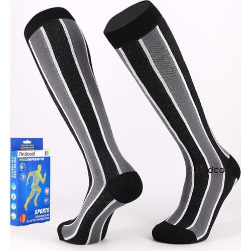 YISHENG Compression Socks Women Leg Support Stretch Compression Socks for Prevent Varicose Veins Socks Compression Knee High