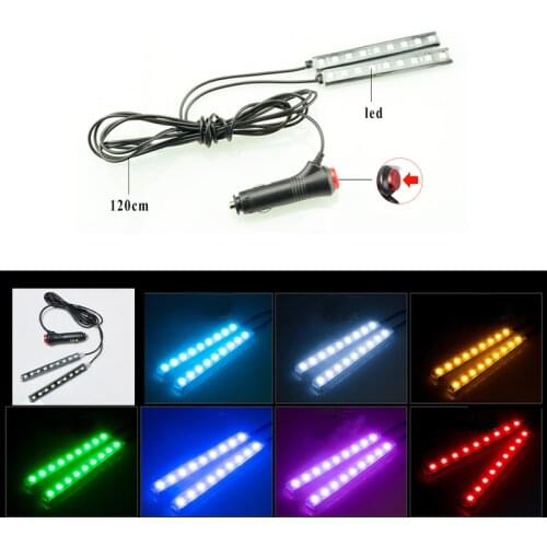 2pcs Car LED Foot Iamp Floor lamp Decorative lamp for Suzuki SX4 SWIFT Alto Liane Grand Vitara Jimny SCross