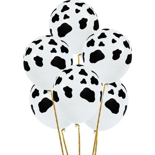 48 Pcs Cow Print Latex Balloons Western Cowboy Theme ChildrenS Birthday Party Supplies Decoration