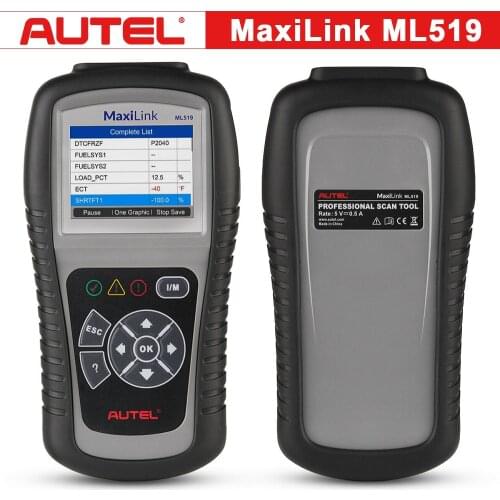 Autel MaxiLink ML519 OBDII/EOBD Scanner All 10 modes of OBDII testing Auto Diagnostic Scan Tool Check Engine Fault Code Reader