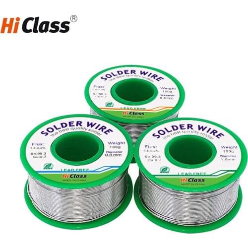 Lead-free solder wire 0.5mm/0.6mm/0.8mm/1.0mm/1.2mm/1.5mm/2.0mm Flux-core solder 50g 100g Rosin solder tin