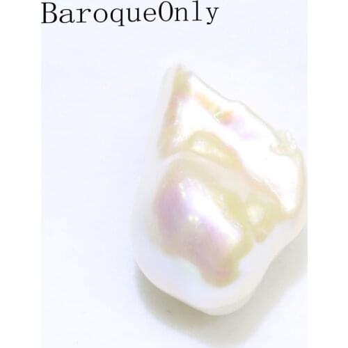 Hudge size white color irregular freshwater pearl Beads high quality AAAAA Jewelry design Pendant or earrings Diy Making B
