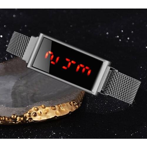 Digital Wristwatches Fashionable Outdoor Sports Male and Women Watch Students LED Red Light