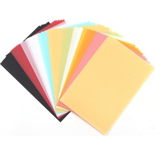 50pcs 15x10cm Coloured Translucent Tracing Papers for DIY Cardmaking