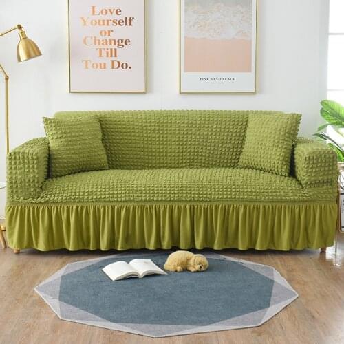 European sofa cover Universal all-inclusive sofa cover stretch Woven three double seat slipcover for couch Skirt sofa cushion