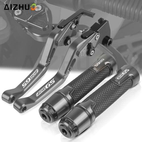 F 650GS Motorcycle Accessories CNC Short Brake Clutch Levers Hand Grips End Handlebar FOR BMW F650GS F650 GS 2000-2005 2004 2003