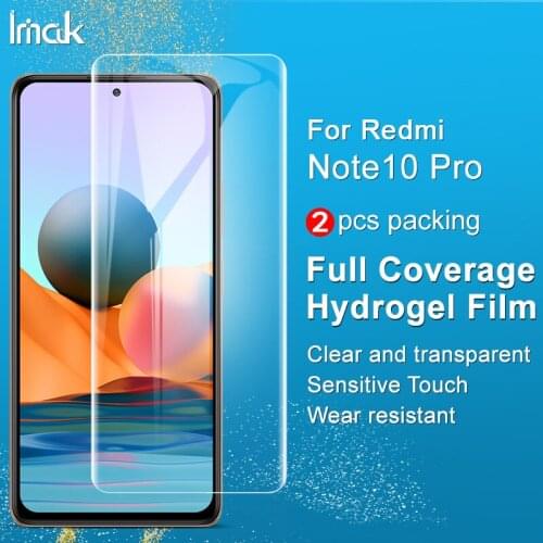 IMAK Hydrogel III 3 Film For MI Redmi Note 10 Pro Screen Protector Full Coverage Front Protective film for Redmi Note10 Pro Max