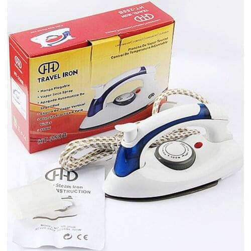 Compact Size Foldable Handle Electric Steam Iron High Power 700W Handheld Home Travel Use Baseplate Steam Iron