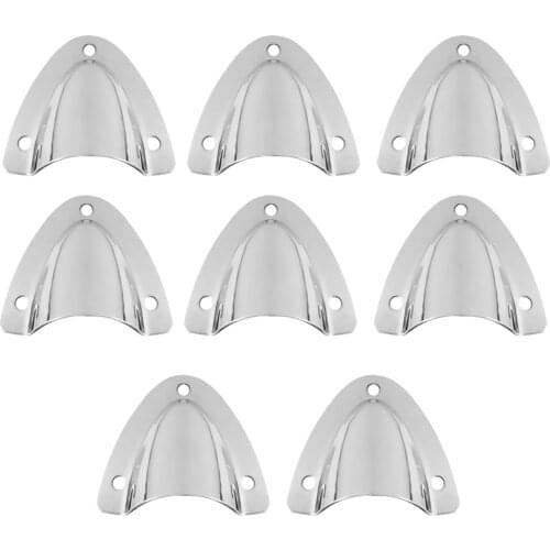 MagiDeal 8pcs Boat Clam Shell Vent Stainless Steel Cable Cover Ventilation