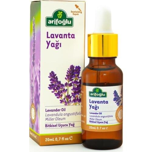 Lavender Oil 20 ml 0.7 fl oz Arifoglu Flower Aroma Oil Pure Natural Herbal Essential Oils Made in Turkey