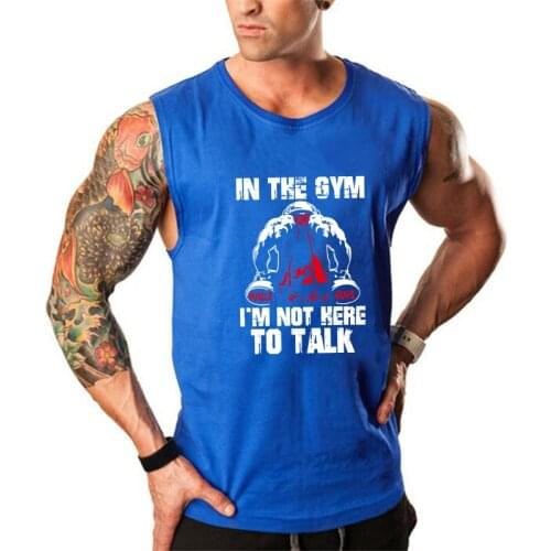 New Brand clothing Bodybuilding Fitness Men gyms Tank Top Vest NO PAIN NO GAIN COTTON Stringer sportswear sleeveless shirt