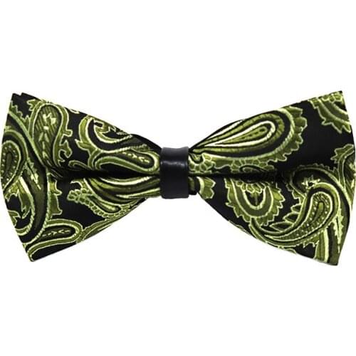 Fashion Paisley Two Layer Bowtie For Men High Quality Groom Wedding Party Butterfly Bow Tie Set Male Gift