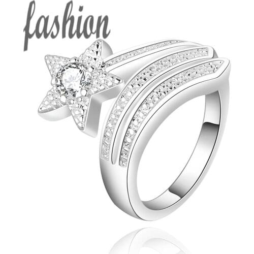 NEW Fashion!!Wholesale silver plated Ring,Fashion Jewelry New Design Finger Ring For Lady SMTR437