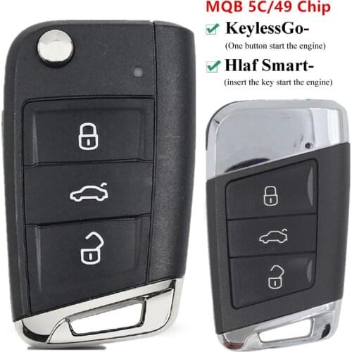Newest MQB Car Keyless Smart Remote Key 434Mhz 5C/ID49 Chip for VW Golf 7 MK7 Jetta Polo Passat B8 Magotan Superb Kodiaq Octavia