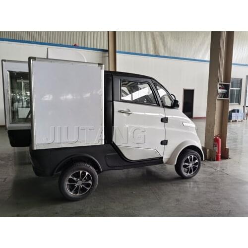 New Electric Food Car Mini Cargo Delivery Truck Box Pup Truck Utility Cargo Delivery Cars Electric Car for Adult