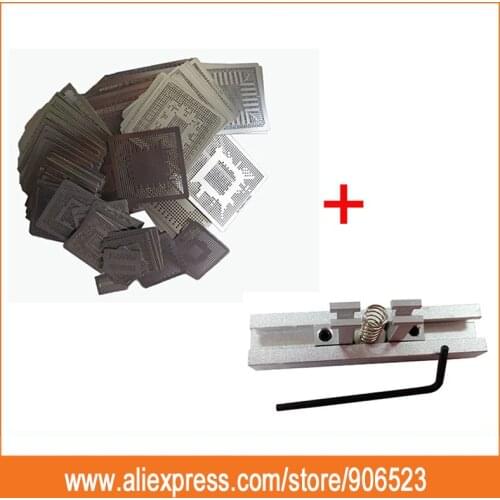 Complete list 503pcs/set Direct heating BGA chip rework stencil kit for game console universal ic MTK Qualcomm NVIDIA series