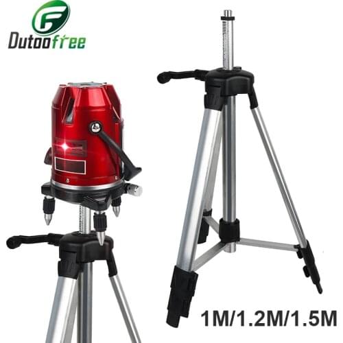 1M/1.2M/1.5M Laser Level Tripod Laser Tripod Adjustable Height for Laser Level Tripod Aluminum Alloy Self leveling Tripod