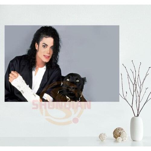 ShunQian Michael Jackson Poster Custom Home Decor modern For Bedroom Cloth Poster Canvas Poster