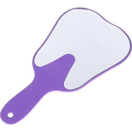 1Pc Dental Teeth Shape Model Mirror Glass Tooth Shape Mirror Dental Gift