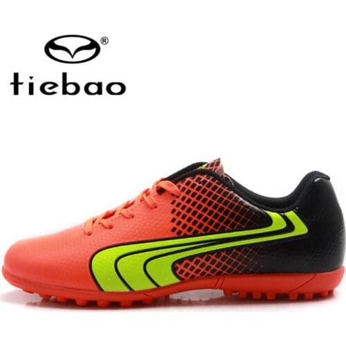 TIEBAO Parent-Kids Football Boots Men Women Soccer Shoes Rubber Soles TF Turf Ourdoor Training Sneakers chuteira futebol