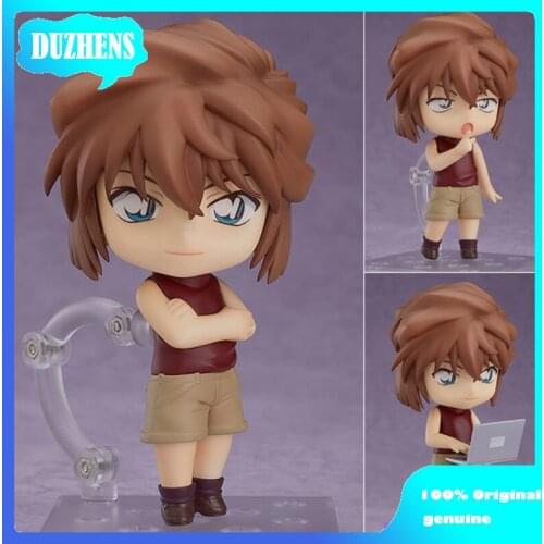 Original Japanes Anime Detective Conan Haibara Ai Q version figma PVC Action Figure Anime Figure Model Toys Figure Doll Gift