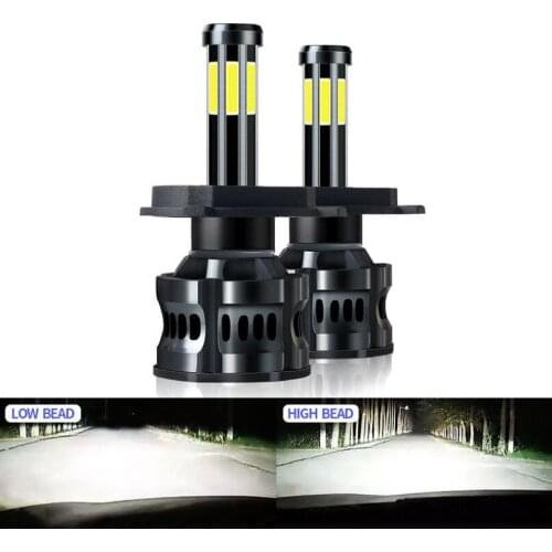 360 Degrees 200W 8Sides 12000LM H4 Car Light High Power Auto Lamp H1 LED H7 H8 H9 9005 9006 H11 Headlight Bulbs