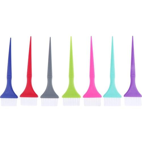 7pcs Barber Hair Coloring Salon Brush Comb Hairdressing Hair Styling Tool Hair Dye Perm Brush Combs Hair Tinting Brush