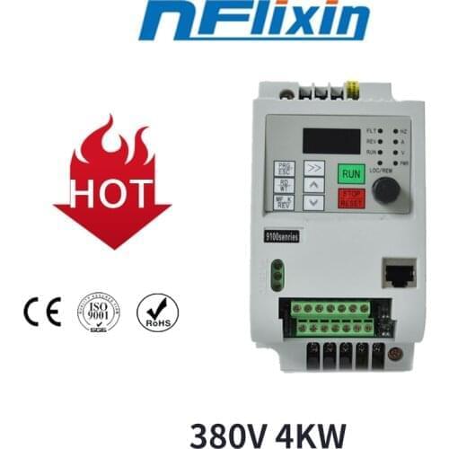 Event Specials!VFD Inverter 380v 4KW/0.75KW/2.2KW Three Phase Output For CNC Spindle Free Shipping