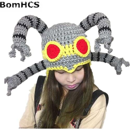 BomHCS Cool Funny Gift Octopus Beanie Handmade Knitted Hat Mens Winter Warm Cap